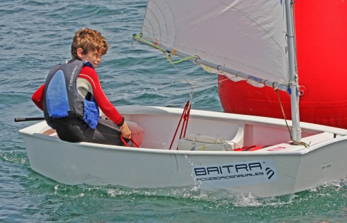 3Andrés Barreiro - vencedor provisional Optimist Escuela