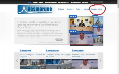 Hemos creado una nueva Sección de Regatas Online en nuestra web