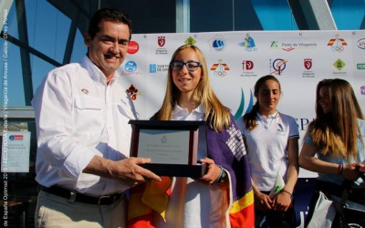 Aina Colom Vencedora en la Copa de España de Optimist