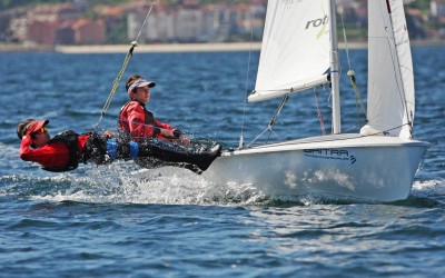 Baiona corona este fin de semana al campeón gallego de la clase 420 de vela, en el Trofeo Baitra