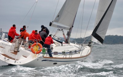 Dura y exigente resultó la quinta etapa de la Interclubes Ría de Pontevedra el pasado sábado en Sanxenxo