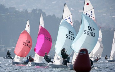 Segunda jornada del Campeonato de España de 420 en Vigo, Andrés Álvarez y Pablo García, de Aguete, terceros en la general