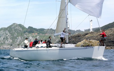 Mandan las flotas de las rías de Pontevedra y Muros tras la primera etapa de la XXV Regata Guardiamarina