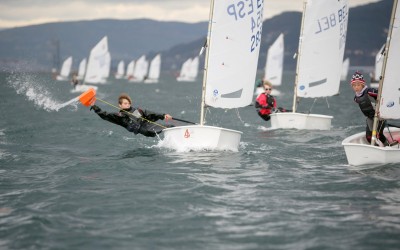 El Balear, Álex Tormo manda después de las tres primeras regatas el Meeting Cidade de Vigo de Optimist