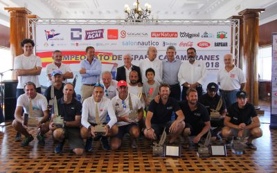 La niebla se presentó para impedir la jornada final del Campeonato de España de catamaranes, que dominaron los regatistas catalanes