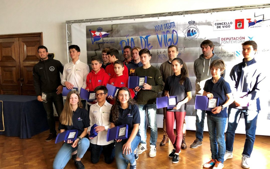 Wizner y Ameneiro se imponen en la clase 420 del Open Ría de Vigo, dominado por el Real Club Náutico de Vigo y el Marítimo de Canido