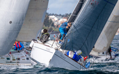 La flota de la 11ª Regata Interclubes retoma la competición este sábado en la ría de Pontevedra